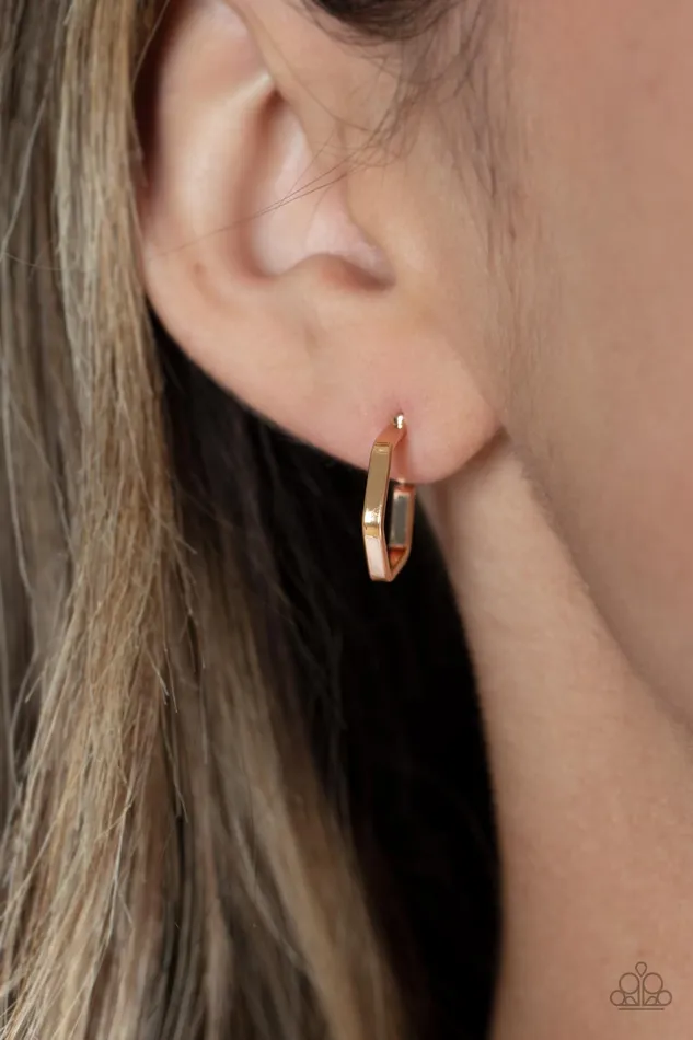 Earrings Paparazzi Accessories Haute Hexagons Gold Earrings Jewelry by Bretta