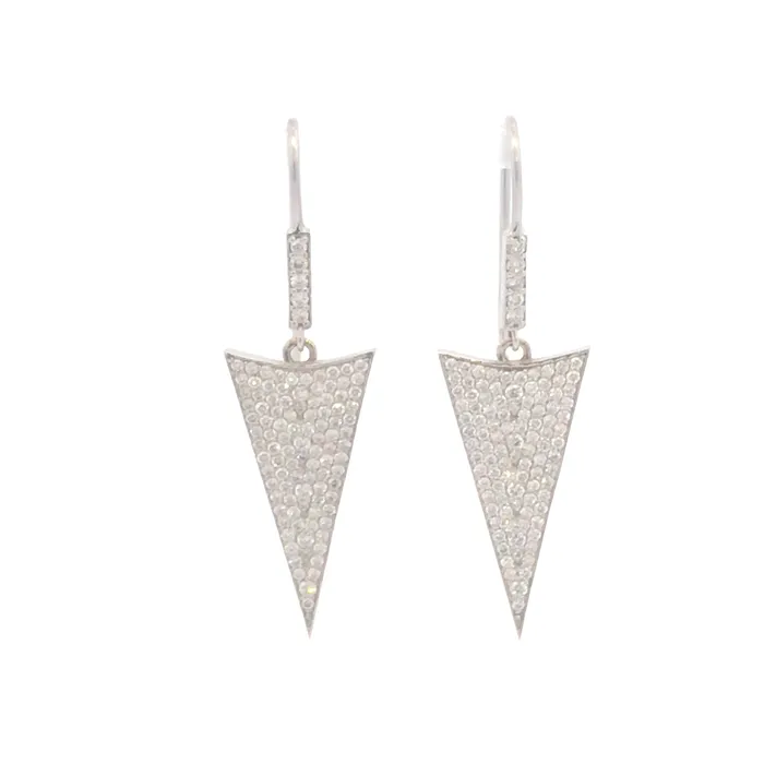 Earrings YaninaCo Jewelry Pave Diamond Arrow Earrings Earrings YaninaCo Jewelry Pave Diamond Arrow Earrings