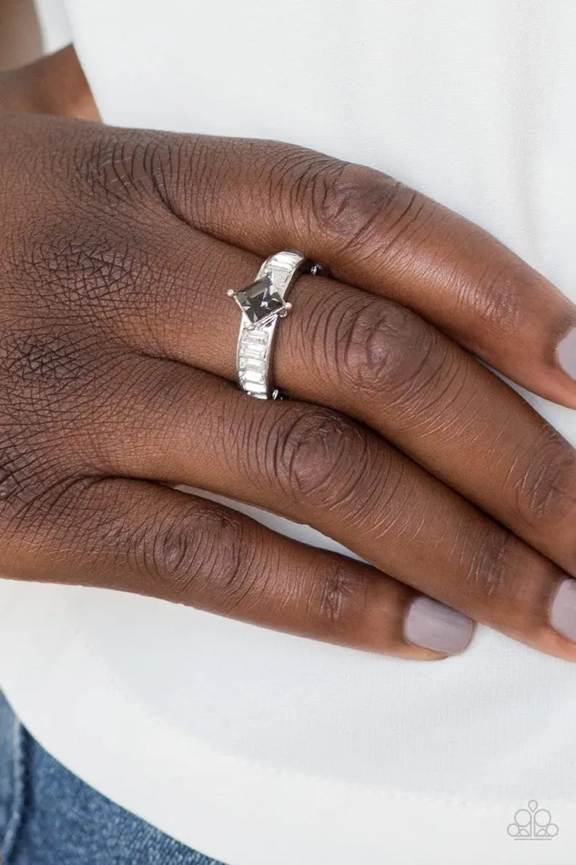 Elegantly Ever After Silver Ring Jewelry by Bretta Paparazzi Accessories Rings