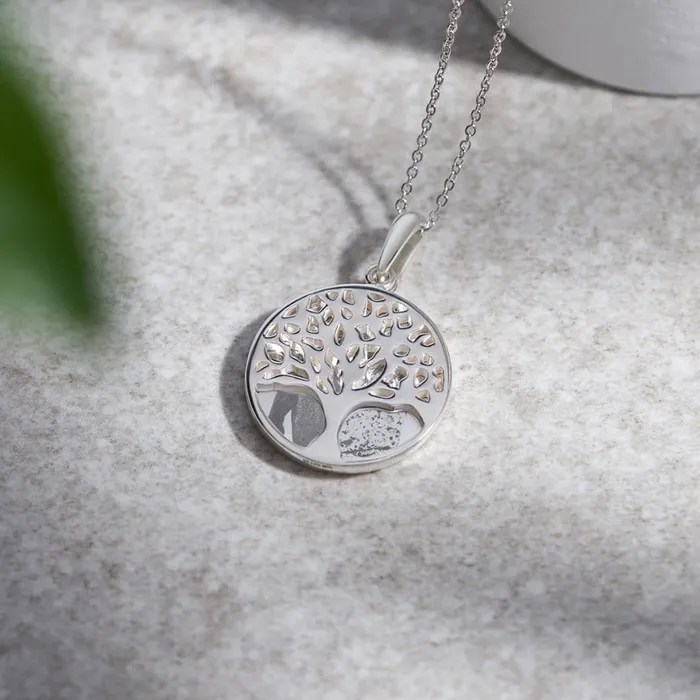 EverWith Necklaces EverWith Engraved Tree of Life Discreet Messaging Memorial Photo Engraving Pendant EverWith Necklaces EverWith Engraved Tree of Life Discreet Messaging Memorial Photo Engraving Pendant