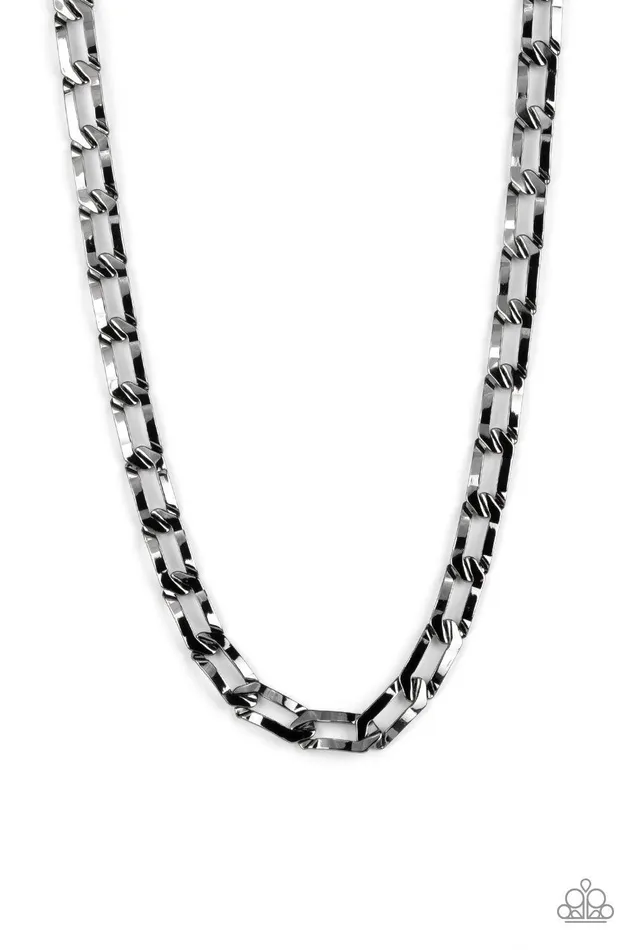 FullCourt Press Black Necklace Jewelry by Bretta Paparazzi Accessories Necklaces