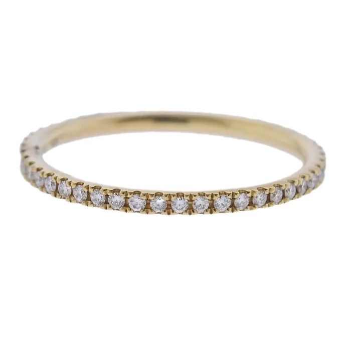 Georg Jensen 18k Yellow Gold Aurora Diamond Ring 1553 Georg Jensen Rings