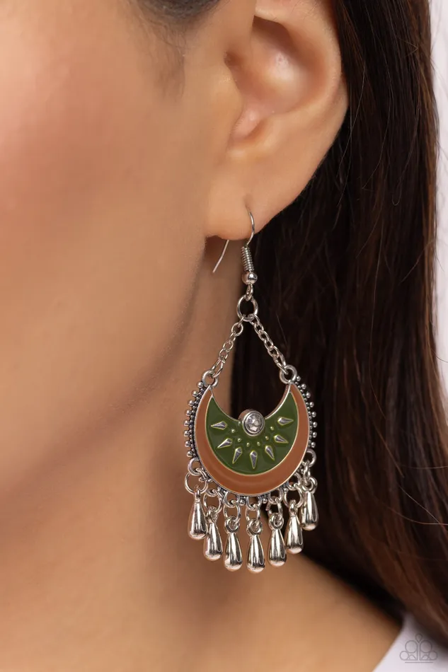 I Just Need CHIME Green Earrings Jewelry by Bretta Paparazzi Accessories Earrings
