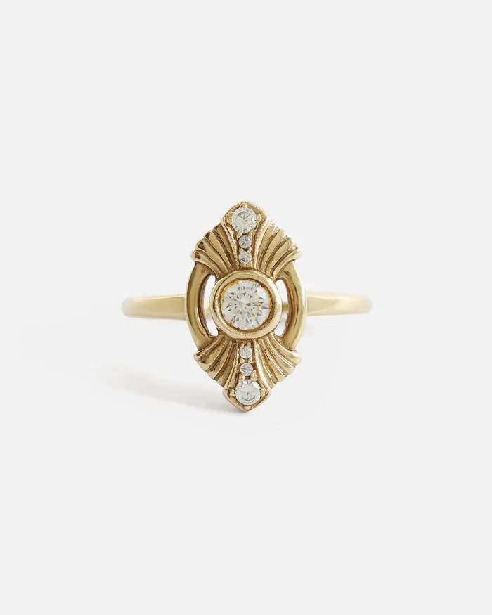 Katrina La Penne Gatsby Ring White Diamonds Rings
