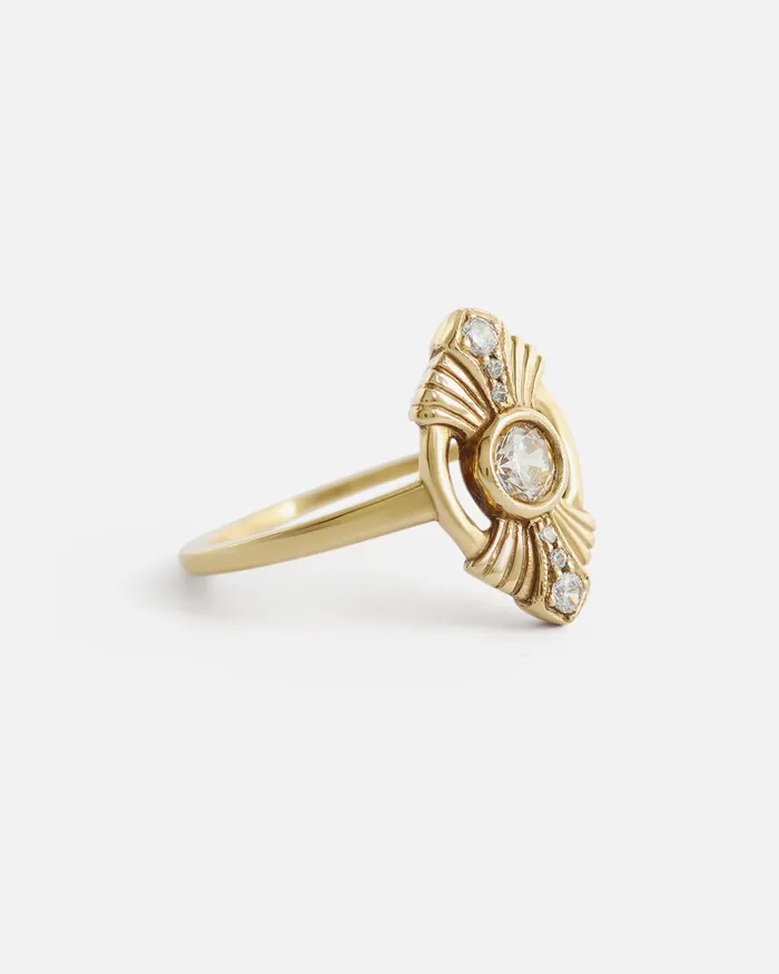 Katrina La Penne Gatsby Ring White Diamonds Rings Katrina La Penne Gatsby Ring White Diamonds Rings
