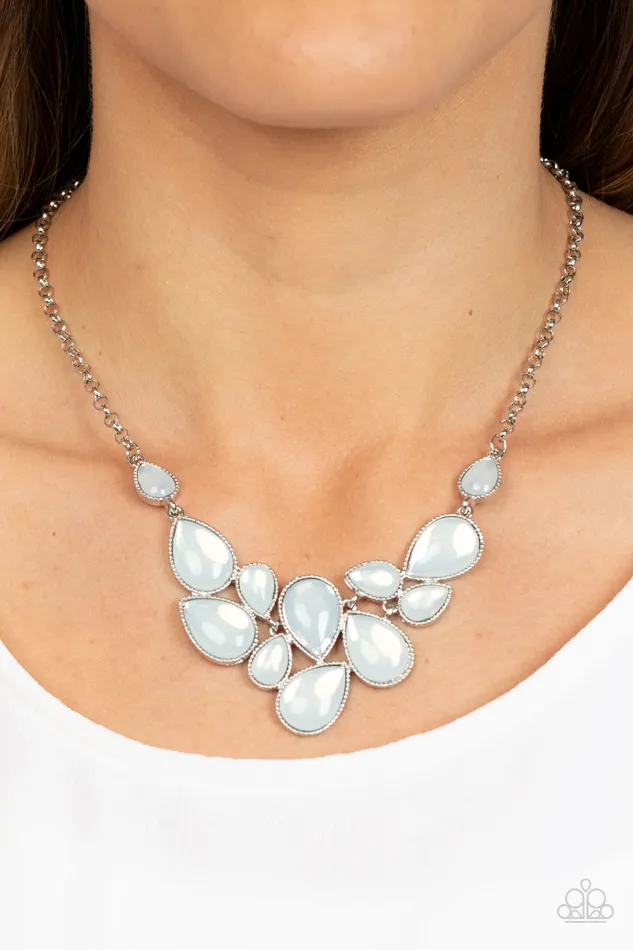 Keeps GLOWING and GLOWING White Necklace Jewelry by Bretta Paparazzi Accessories Necklaces Keeps GLOWING and GLOWING White Necklace Jewelry by Bretta Paparazzi Accessories Necklaces