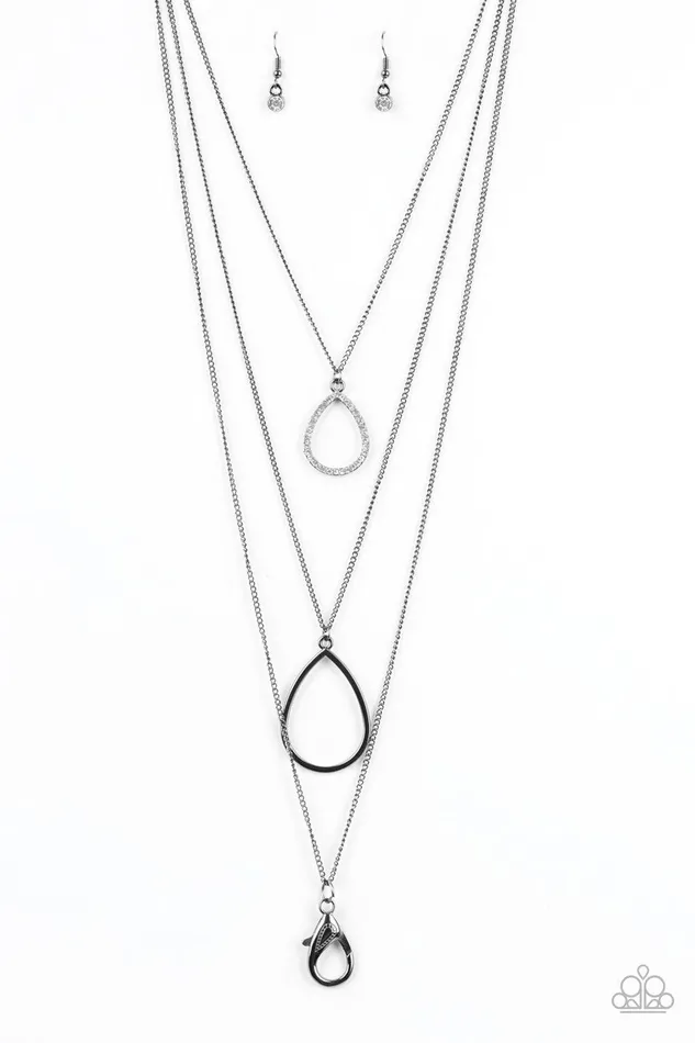 Make The World Sparkle Black Necklace Jewelry by Bretta Paparazzi Accessories Necklaces