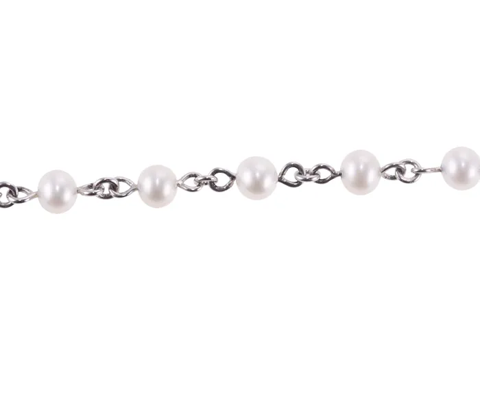 Mimi Milano Mimi Milano Nagai Pearl Diamond Gold Long Necklace Necklaces