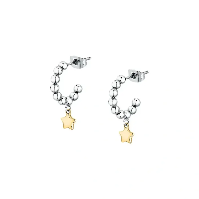 Morellato Womens earrings with star pendant and gold plating Morellato Talismans Earrings Morellato Womens earrings with star pendant and gold plating Morellato Talismans Earrings
