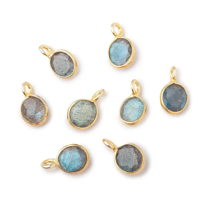 Necklaces 7x6mm Vermeil Bezel Labradorite Rose Cut Oval Pendant 1 piece Beadsofcambaycom Necklaces 7x6mm Vermeil Bezel Labradorite Rose Cut Oval Pendant 1 piece Beadsofcambaycom