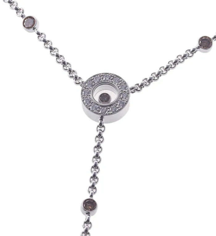 Necklaces Chopard Chopard Happy Diamonds Gold Fancy Diamond Cross Pendant Necklace