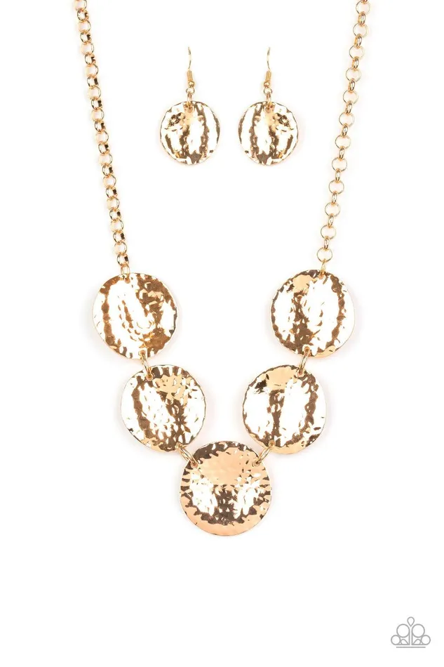 Necklaces First Impressions Gold Necklace Jewelry by Bretta Paparazzi Accessories