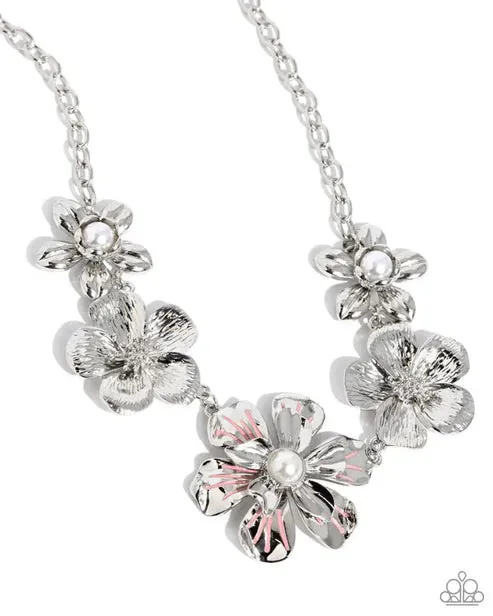 Necklaces FLOWER Move Orange Necklace Jewelry by Bretta Paparazzi Accessories