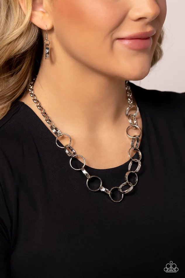 Necklaces Metro Medley Silver Necklace Jewelry by Bretta Paparazzi Accessories