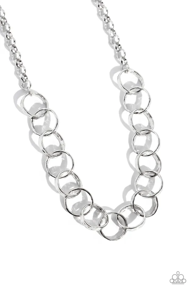 Necklaces Metro Medley Silver Necklace Jewelry by Bretta Paparazzi Accessories