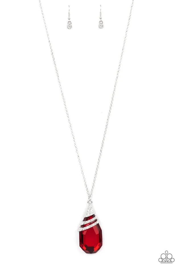 Necklaces Paparazzi Accessories Demandingly Diva Red Necklace Jewelry by Bretta