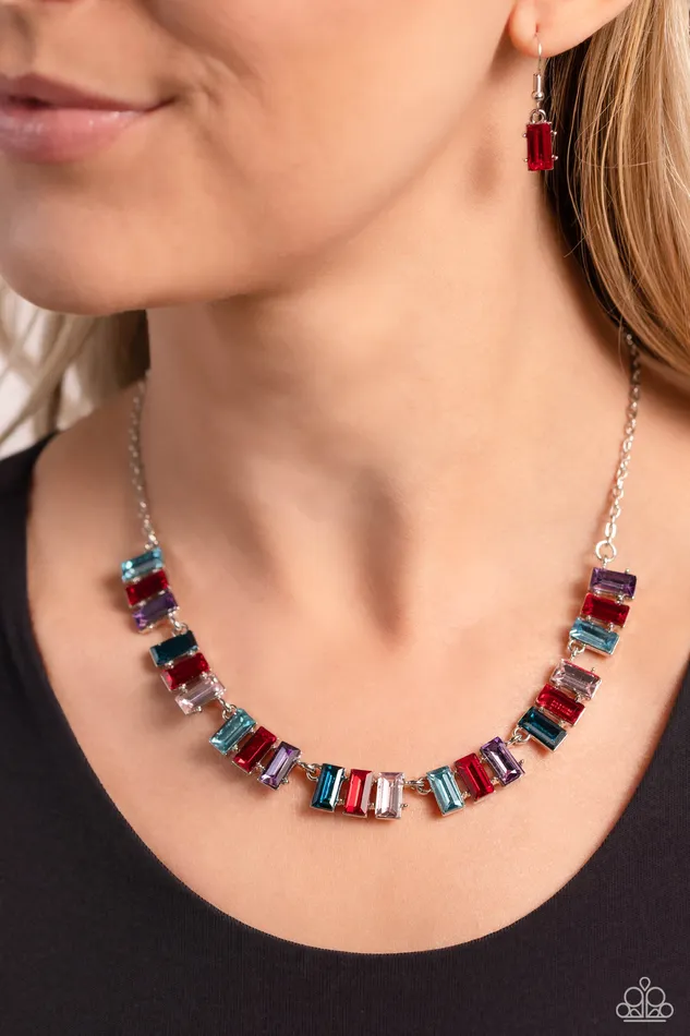 Necklaces Paparazzi Accessories Elite Emeralds Red Necklace Jewelry by Bretta