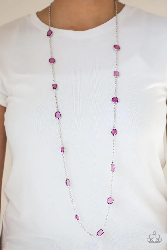 Necklaces Paparazzi Accessories Glassy Glamorous Purple Necklace Jewelry by Bretta Necklaces Paparazzi Accessories Glassy Glamorous Purple Necklace Jewelry by Bretta