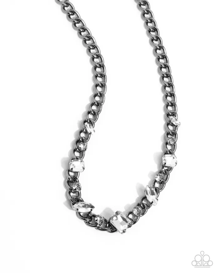 Necklaces Paparazzi Accessories Pronged Perfection Black Necklace Jewelry by Bretta