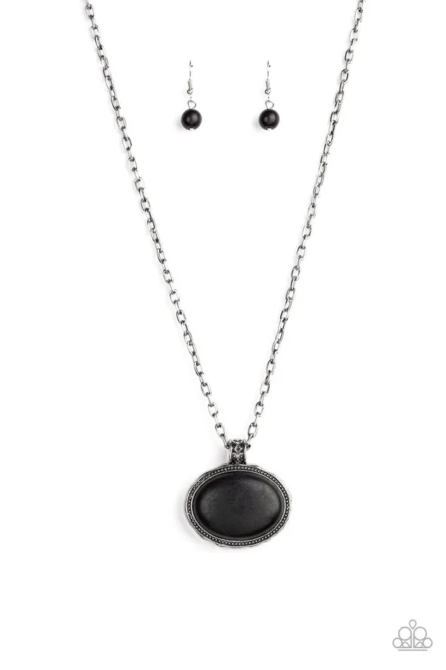 Necklaces Paparazzi Accessories Sedimentary Colors Black Necklace Jewelry by Bretta