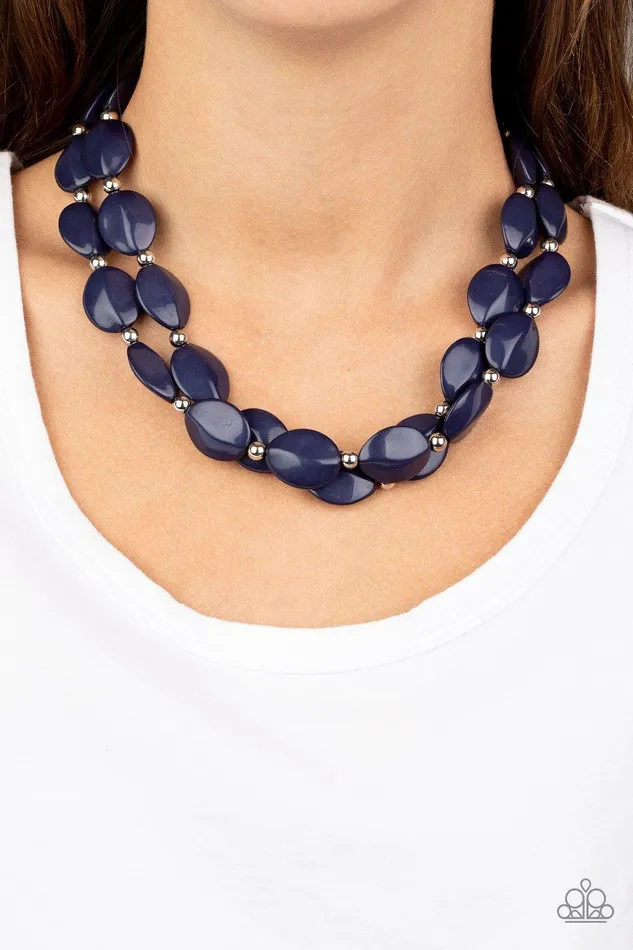 Necklaces Paparazzi Accessories TwoStory Stunner Blue Necklace Jewelry by Bretta Necklaces Paparazzi Accessories TwoStory Stunner Blue Necklace Jewelry by Bretta