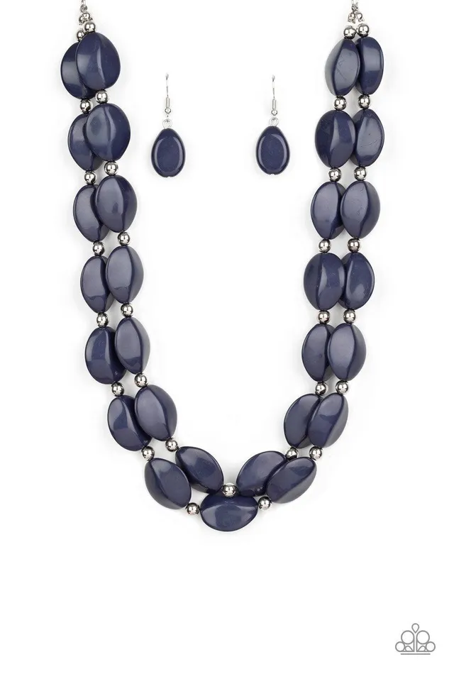 Necklaces Paparazzi Accessories TwoStory Stunner Blue Necklace Jewelry by Bretta