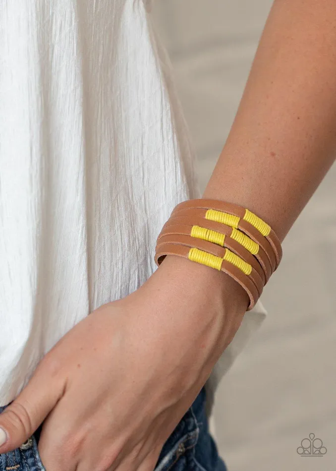 Paparazzi Accessories Bracelets Country Colors Yellow Bracelet Jewelry by Bretta Paparazzi Accessories Bracelets Country Colors Yellow Bracelet Jewelry by Bretta