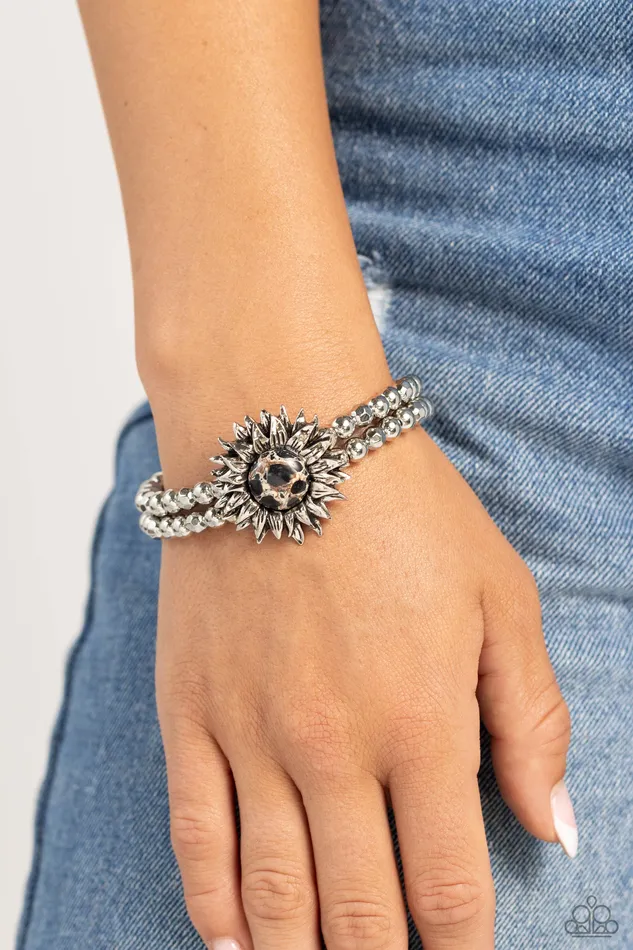 Paparazzi Accessories Bracelets Sunflower Serenity Black Sunflower Bracelet Jewelry by Bretta Paparazzi Accessories Bracelets Sunflower Serenity Black Sunflower Bracelet Jewelry by Bretta