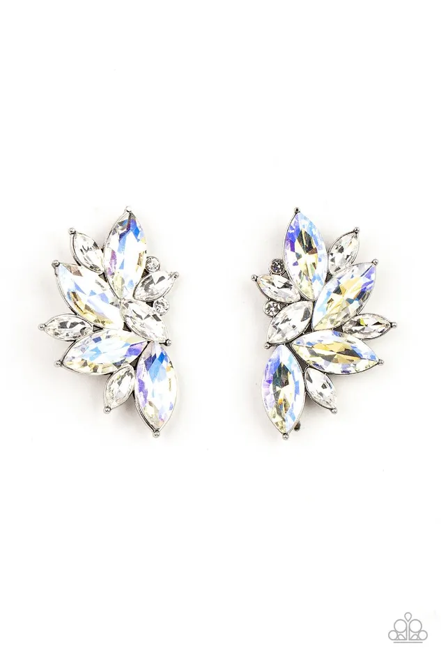 Paparazzi Accessories Earrings Instant Iridescence White Earrings Jewelry by Bretta