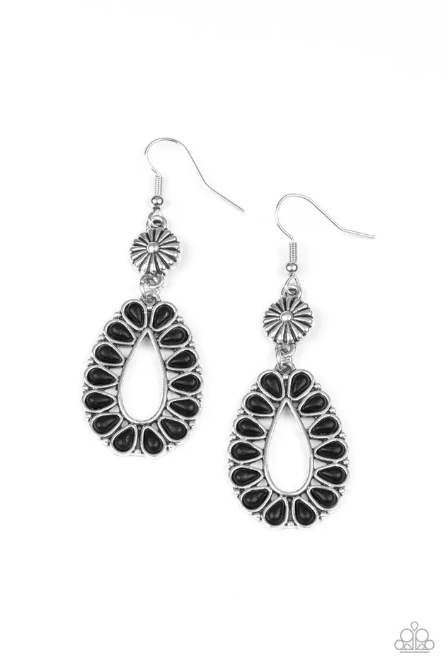 Paparazzi Accessories Earrings Stone Orchard Black Earrings Jewelry by Bretta