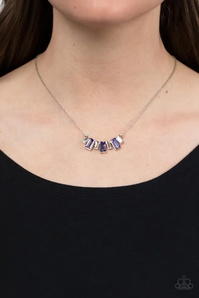Paparazzi Accessories Necklaces Hype Girl Glamour Purple Necklace Jewelry by Bretta