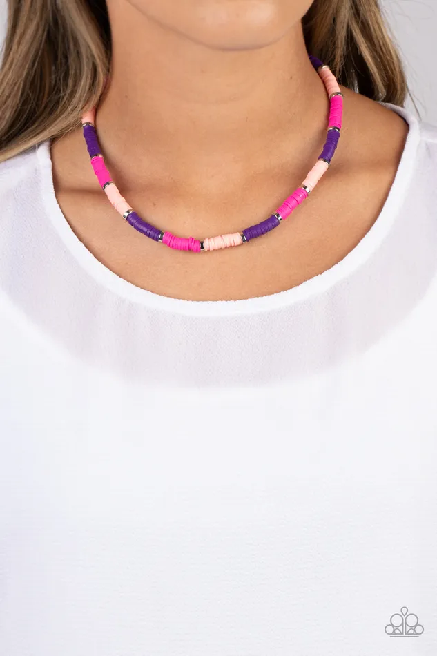 Paparazzi Accessories Necklaces Rainbow Road Pink Necklace Jewelry by Bretta