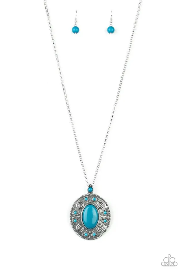Paparazzi Accessories Necklaces Sunset Sensation Blue Necklace Jewelry by Bretta