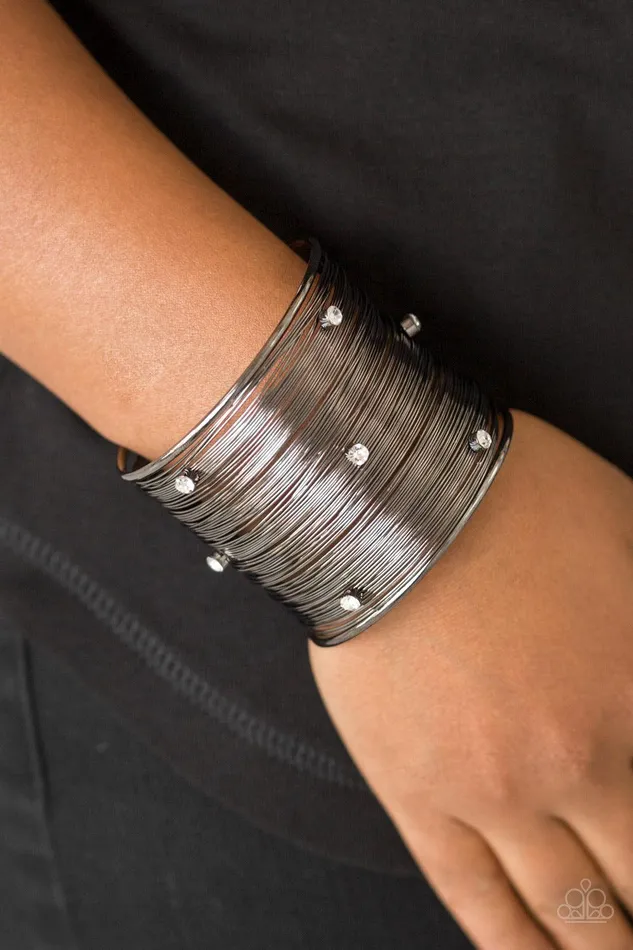 Paparazzi Accessories Professional Prima Donna Black Bracelet Jewelry by Bretta Bracelets Paparazzi Accessories Professional Prima Donna Black Bracelet Jewelry by Bretta Bracelets