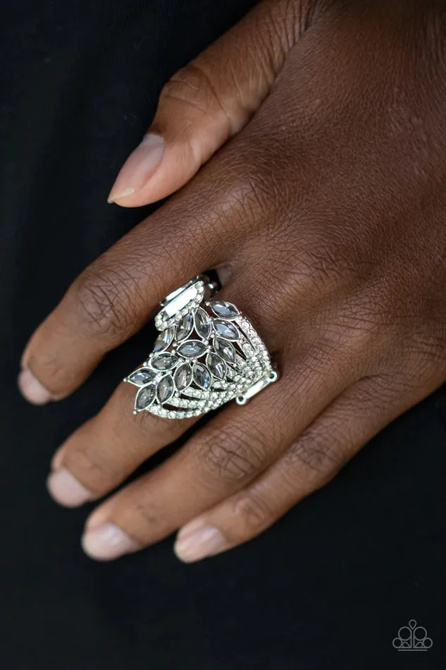 Paparazzi Accessories Rings ClearCut Cascade Silver Ring Jewelry by Bretta