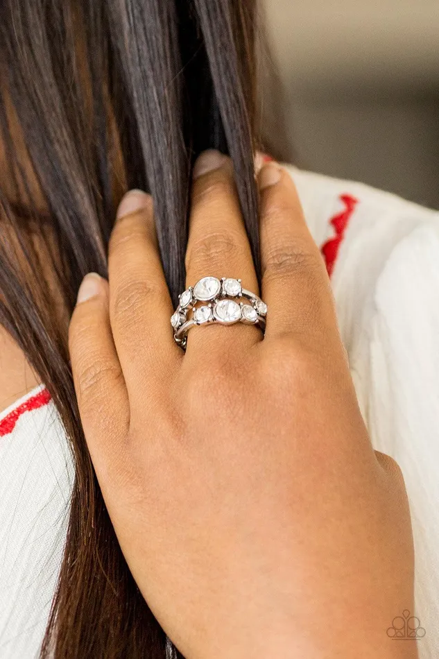 Paparazzi Accessories Rings Interstellar Fashion White Ring Jewelry by Bretta