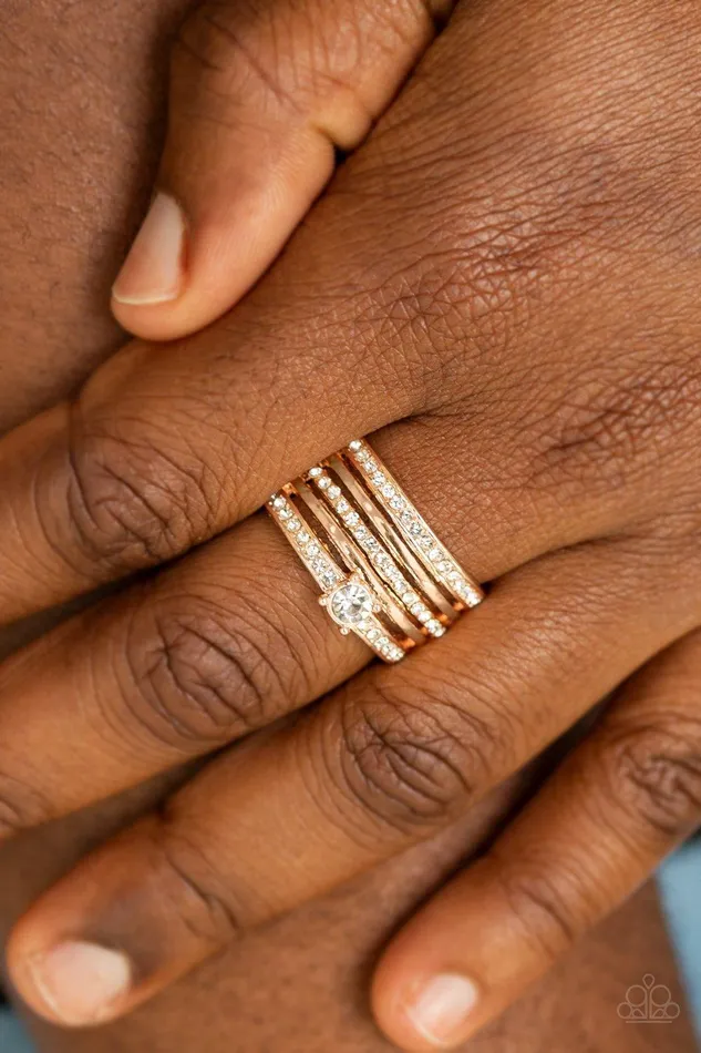 Paparazzi Accessories Rings The DealmakerRose Gold Ring Jewelry by Bretta