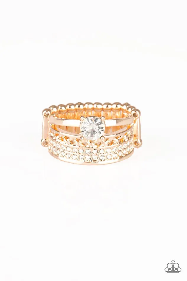 Paparazzi Accessories Rings The Overachiever Rose Gold Ring Jewelry by Bretta