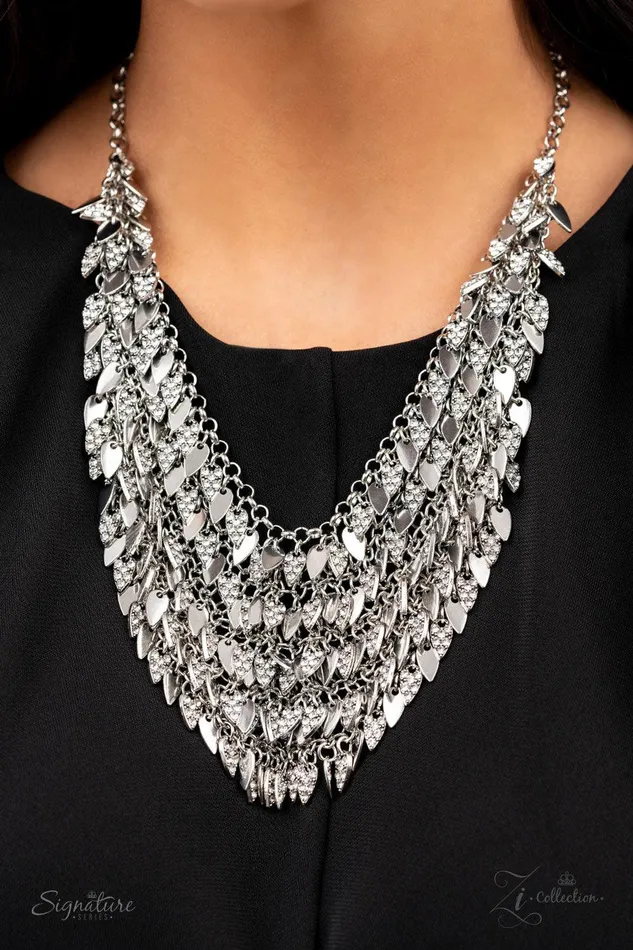 Paparazzi Accessories The NaKisha Silver Necklace Exclusive 2021 Zi Collection Jewelry by Bretta Necklaces