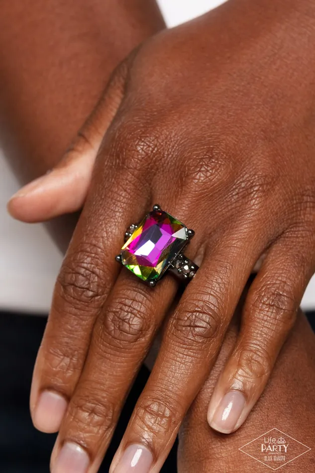 Rings Bring Down the POWERHOUSE Multi Oil Spill Ring Jewelry bby Bretta Paparazzi Accessories