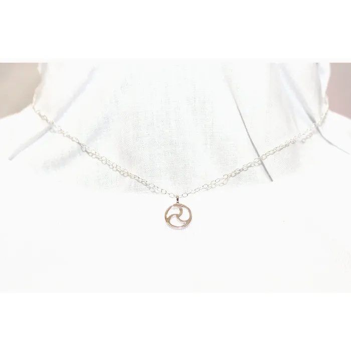 Rings Erosmoon Sterling Silver Discreet cutaway BDSM Triskle Day Collar Discreet Petite Necklace Silver O Ring Unisex Handmade