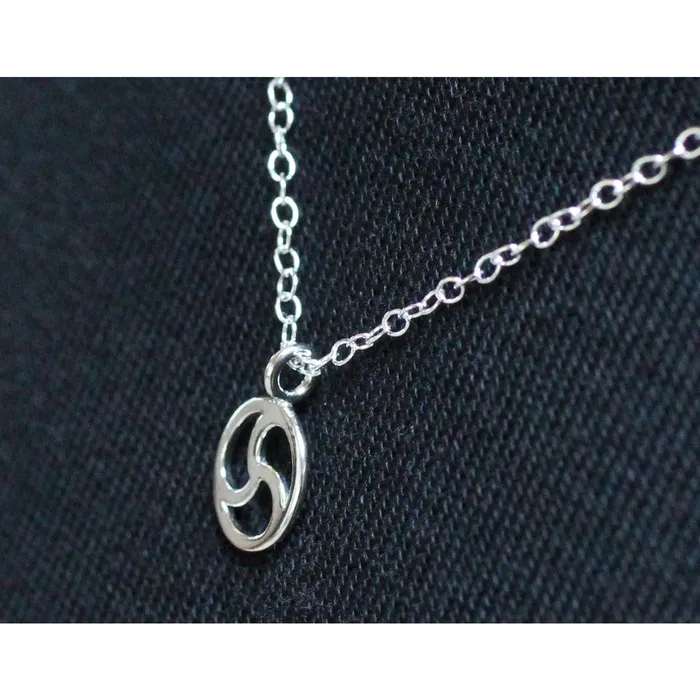 Rings Erosmoon Sterling Silver Discreet cutaway BDSM Triskle Day Collar Discreet Petite Necklace Silver O Ring Unisex Handmade