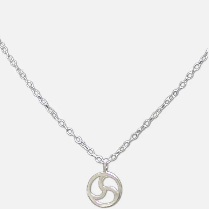 Rings Erosmoon Sterling Silver Discreet cutaway BDSM Triskle Day Collar Discreet Petite Necklace Silver O Ring Unisex Handmade