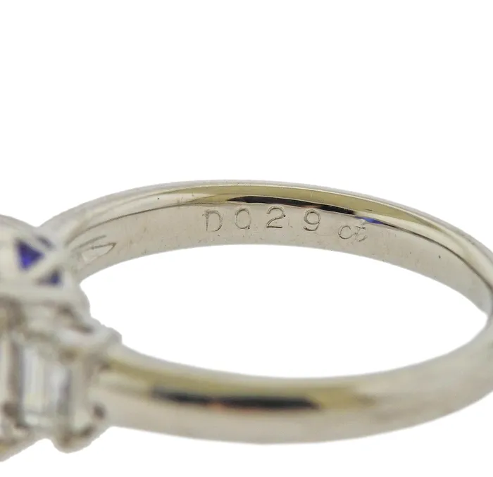 Rings Not Signed Platinum 326 Carat Tanzanite Diamond Ring