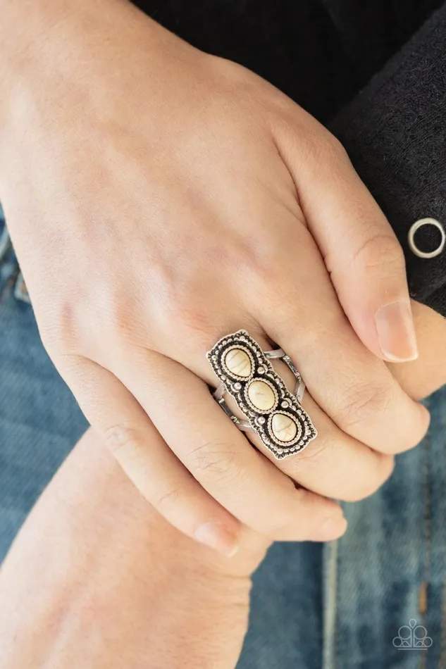 Rings Paparazzi Accessories Desert Destiny White Ring Jewelry by Bretta