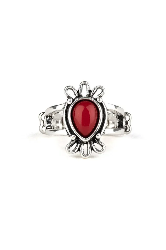 Rings Paparazzi Accessories Tranquil Tide Red Ring Jewelry by Bretta