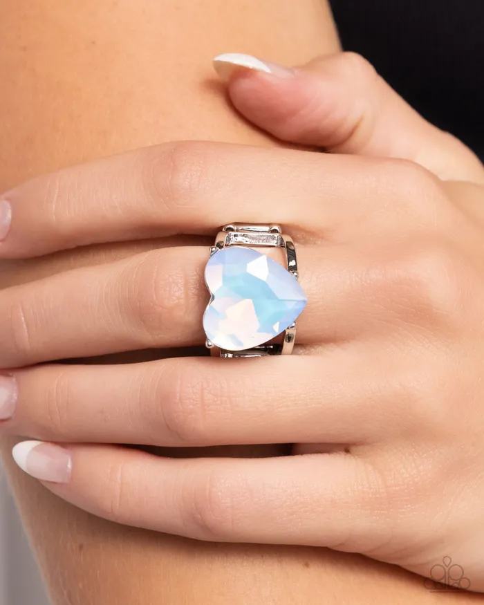 Rings Paparazzi Accessories Youthful Yearbook Blue Heart Ring Jewelry by Bretta