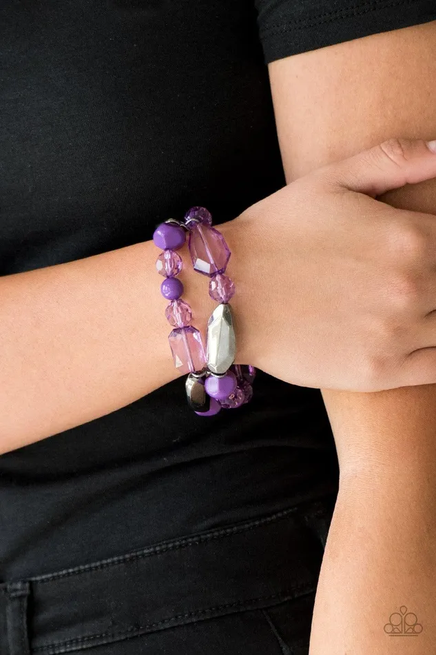 Rockin Rock Candy Purple Bracelet Jewelry by Bretta Paparazzi Accessories Bracelets Rockin Rock Candy Purple Bracelet Jewelry by Bretta Paparazzi Accessories Bracelets