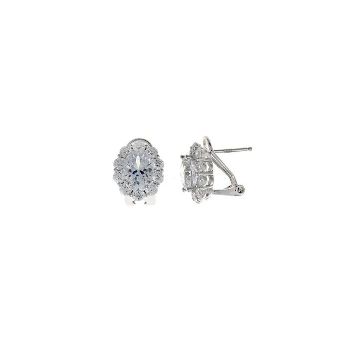 Salvatore Plata Earrings Womens silver earrings with zircons Salvatore Plata Wedding 15 cm Salvatore Plata Earrings Womens silver earrings with zircons Salvatore Plata Wedding 15 cm