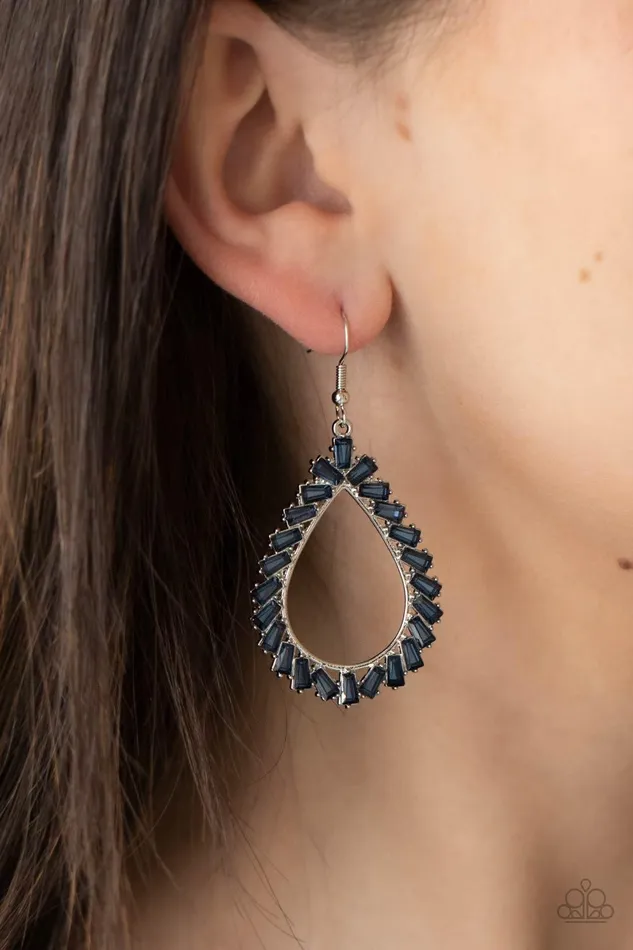 Stay Sharp Blue Earrings Jewelry By Bretta Paparazzi Accessories Earrings
